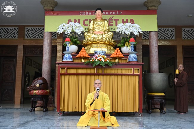 Dharma talk: Sowing seeds compassion preaching by Junior Thich Dao Thuyen - The second day of temporary ordination retreat for Children in Summer 2024