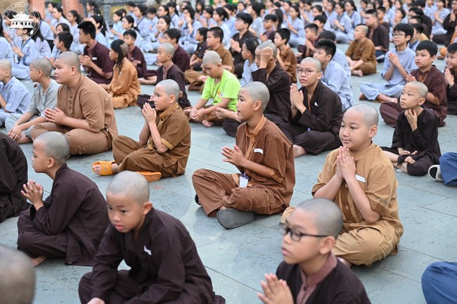Dharma talk: Sowing seeds compassion preaching by Junior Thich Dao Thuyen - The second day of temporary ordination retreat for Children in Summer 2024