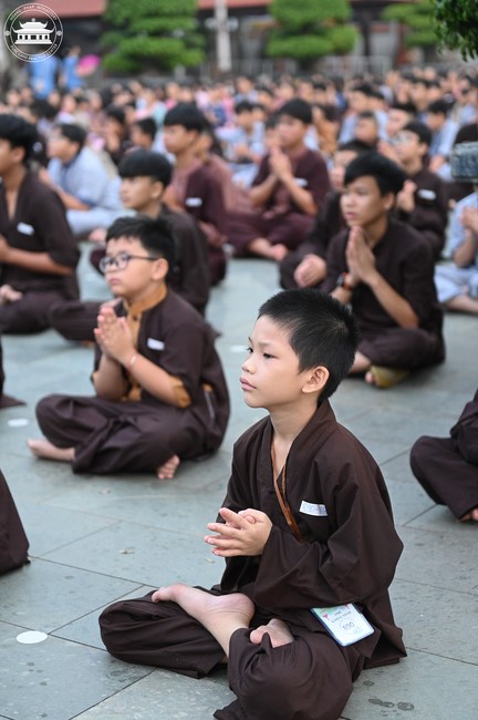 Dharma talk: Sowing seeds compassion preaching by Junior Thich Dao Thuyen - The second day of temporary ordination retreat for Children in Summer 2024