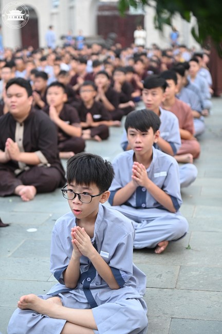 Dharma talk: Sowing seeds compassion preaching by Junior Thich Dao Thuyen - The second day of temporary ordination retreat for Children in Summer 2024