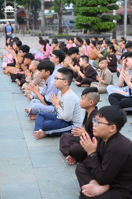 Dharma talk: Sowing seeds compassion preaching by Junior Thich Dao Thuyen - The second day of temporary ordination retreat for Children in Summer 2024