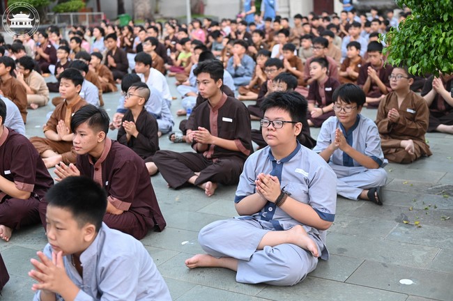 Dharma talk: Sowing seeds compassion preaching by Junior Thich Dao Thuyen - The second day of temporary ordination retreat for Children in Summer 2024