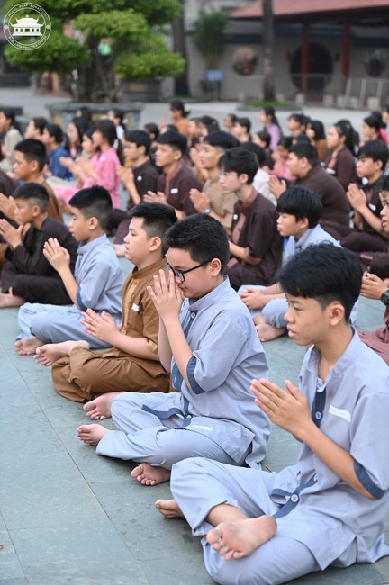 Dharma talk: Sowing seeds compassion preaching by Junior Thich Dao Thuyen - The second day of temporary ordination retreat for Children in Summer 2024
