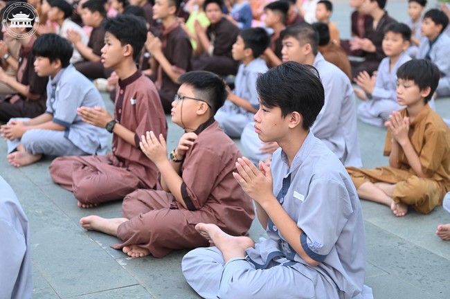 Dharma talk: Sowing seeds compassion preaching by Junior Thich Dao Thuyen - The second day of temporary ordination retreat for Children in Summer 2024