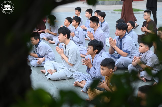 Dharma talk: Sowing seeds compassion preaching by Junior Thich Dao Thuyen - The second day of temporary ordination retreat for Children in Summer 2024