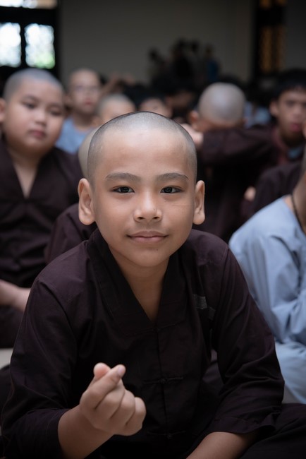 Dharma talk: Sowing seeds compassion preaching by Junior Thich Dao Thuyen - The second day of temporary ordination retreat for Children in Summer 2024