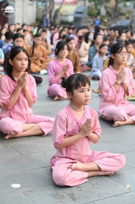 Dharma talk: Sowing seeds compassion preaching by Junior Thich Dao Thuyen - The second day of temporary ordination retreat for Children in Summer 2024