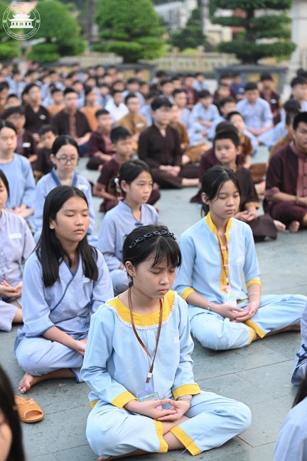 Dharma talk: Sowing seeds compassion preaching by Junior Thich Dao Thuyen - The second day of temporary ordination retreat for Children in Summer 2024