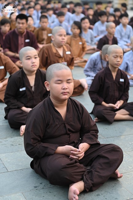 Dharma talk: Sowing seeds compassion preaching by Junior Thich Dao Thuyen - The second day of temporary ordination retreat for Children in Summer 2024