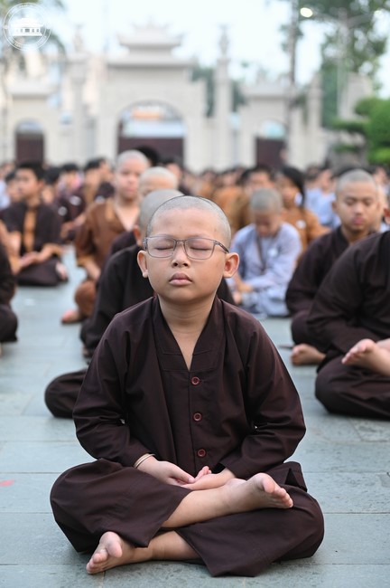 Dharma talk: Sowing seeds compassion preaching by Junior Thich Dao Thuyen - The second day of temporary ordination retreat for Children in Summer 2024