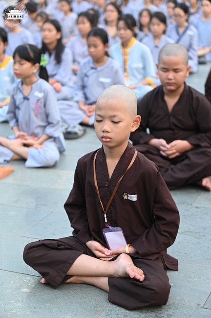 Dharma talk: Sowing seeds compassion preaching by Junior Thich Dao Thuyen - The second day of temporary ordination retreat for Children in Summer 2024