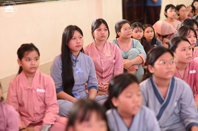 Dharma talk: Sowing seeds compassion preaching by Junior Thich Dao Thuyen - The second day of temporary ordination retreat for Children in Summer 2024