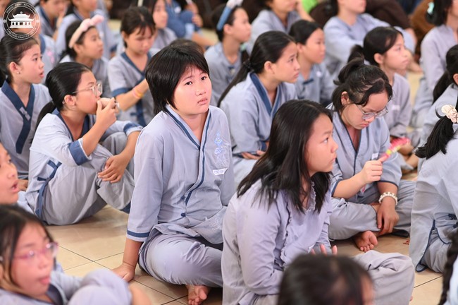 Dharma talk: Sowing seeds compassion preaching by Junior Thich Dao Thuyen - The second day of temporary ordination retreat for Children in Summer 2024