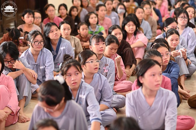Dharma talk: Sowing seeds compassion preaching by Junior Thich Dao Thuyen - The second day of temporary ordination retreat for Children in Summer 2024