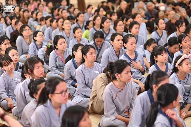 Dharma talk: Sowing seeds compassion preaching by Junior Thich Dao Thuyen - The second day of temporary ordination retreat for Children in Summer 2024