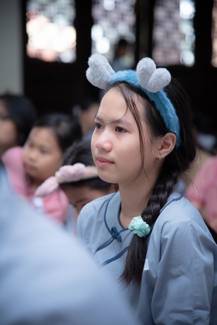 Dharma talk: Sowing seeds compassion preaching by Junior Thich Dao Thuyen - The second day of temporary ordination retreat for Children in Summer 2024