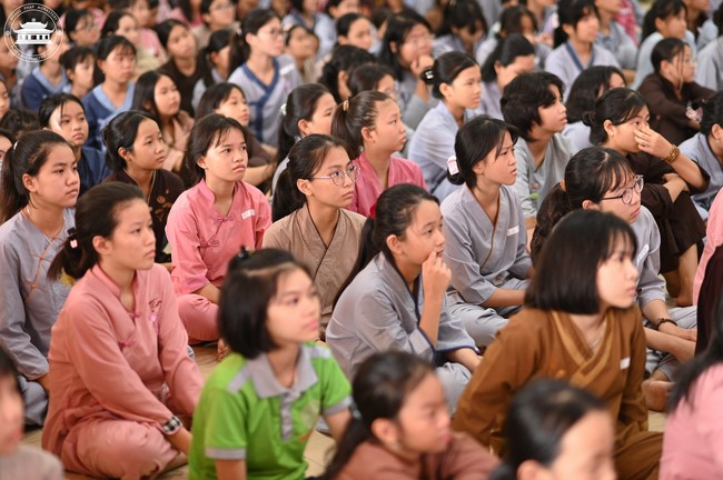 Dharma talk: Sowing seeds compassion preaching by Junior Thich Dao Thuyen - The second day of temporary ordination retreat for Children in Summer 2024