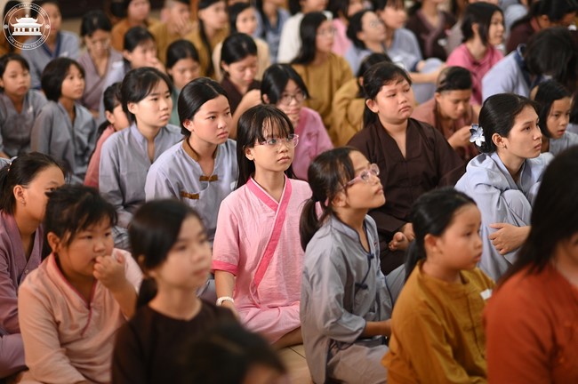 Dharma talk: Sowing seeds compassion preaching by Junior Thich Dao Thuyen - The second day of temporary ordination retreat for Children in Summer 2024