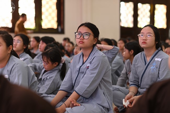 Dharma talk: Sowing seeds compassion preaching by Junior Thich Dao Thuyen - The second day of temporary ordination retreat for Children in Summer 2024
