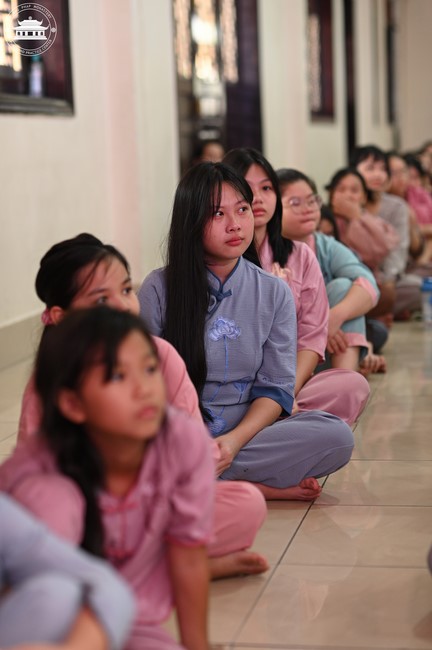 Dharma talk: Sowing seeds compassion preaching by Junior Thich Dao Thuyen - The second day of temporary ordination retreat for Children in Summer 2024