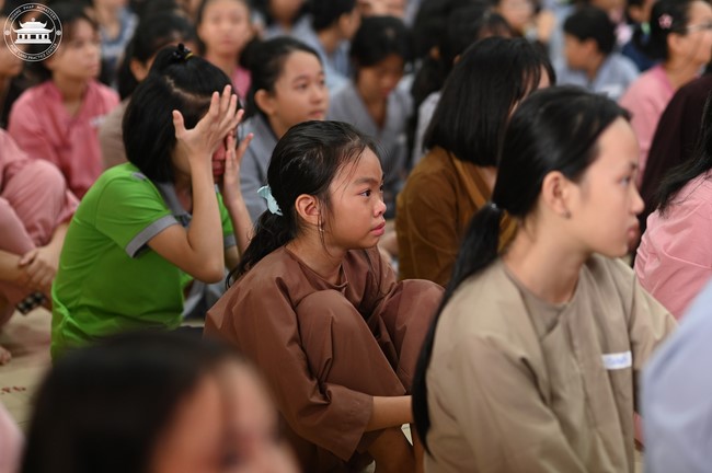 Dharma talk: Sowing seeds compassion preaching by Junior Thich Dao Thuyen - The second day of temporary ordination retreat for Children in Summer 2024
