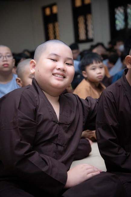 Dharma talk: Sowing seeds compassion preaching by Junior Thich Dao Thuyen - The second day of temporary ordination retreat for Children in Summer 2024