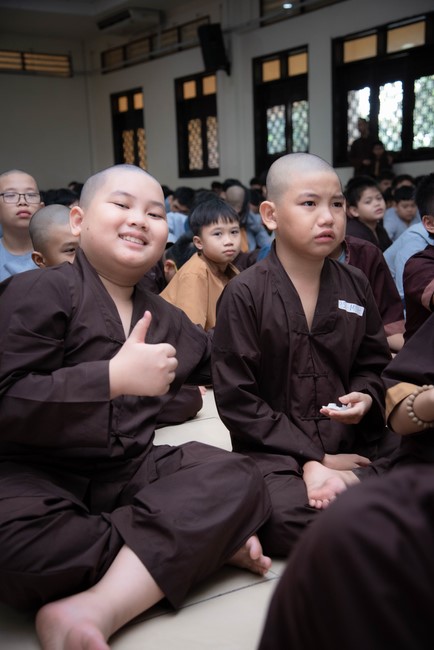 Dharma talk: Sowing seeds compassion preaching by Junior Thich Dao Thuyen - The second day of temporary ordination retreat for Children in Summer 2024