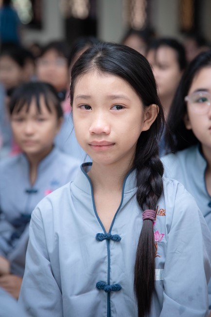 Dharma talk: Sowing seeds compassion preaching by Junior Thich Dao Thuyen - The second day of temporary ordination retreat for Children in Summer 2024