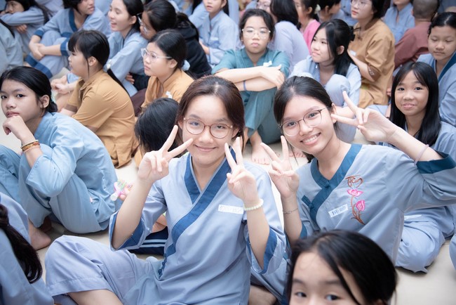 Dharma talk: Sowing seeds compassion preaching by Junior Thich Dao Thuyen - The second day of temporary ordination retreat for Children in Summer 2024