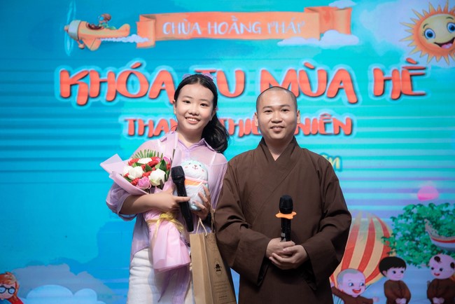 Dharma talk: Sowing seeds compassion preaching by Junior Thich Dao Thuyen - The second day of temporary ordination retreat for Children in Summer 2024