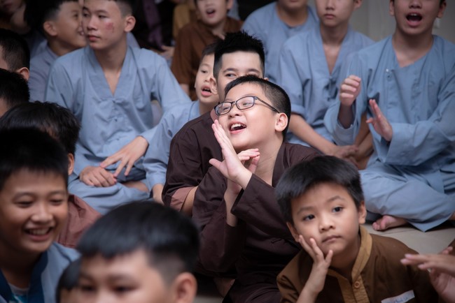 Dharma talk: Sowing seeds compassion preaching by Junior Thich Dao Thuyen - The second day of temporary ordination retreat for Children in Summer 2024
