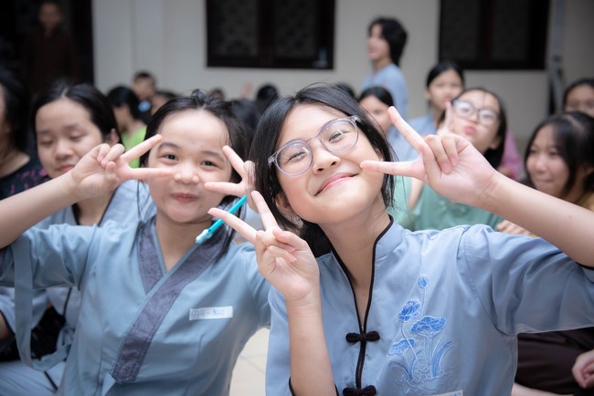Dharma talk: Sowing seeds compassion preaching by Junior Thich Dao Thuyen - The second day of temporary ordination retreat for Children in Summer 2024