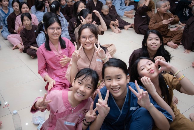 Dharma talk: Sowing seeds compassion preaching by Junior Thich Dao Thuyen - The second day of temporary ordination retreat for Children in Summer 2024