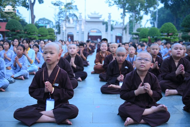 Dharma talk: Sowing seeds compassion preaching by Junior Thich Dao Thuyen - The second day of temporary ordination retreat for Children in Summer 2024