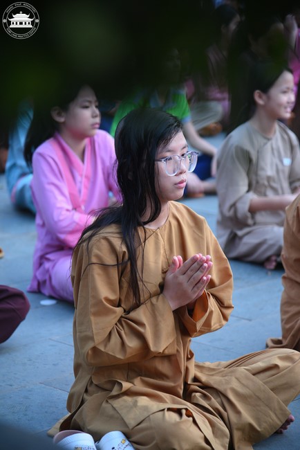 Dharma talk: Sowing seeds compassion preaching by Junior Thich Dao Thuyen - The second day of temporary ordination retreat for Children in Summer 2024