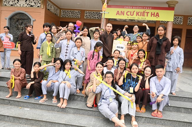 Dharma talk: Steeling oneself for the inside, preaching Junior Thich Minh Thanh - The third day of temporary ordination retreat for Children in Summer 2024