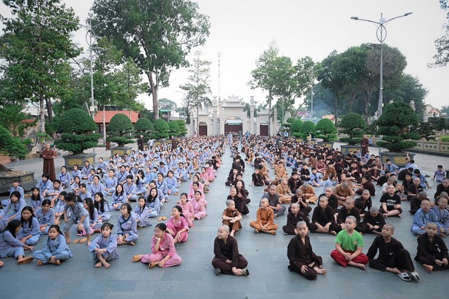 Dharma talk: Steeling oneself for the inside, preaching Junior Thich Minh Thanh - The third day of temporary ordination retreat for Children in Summer 2024
