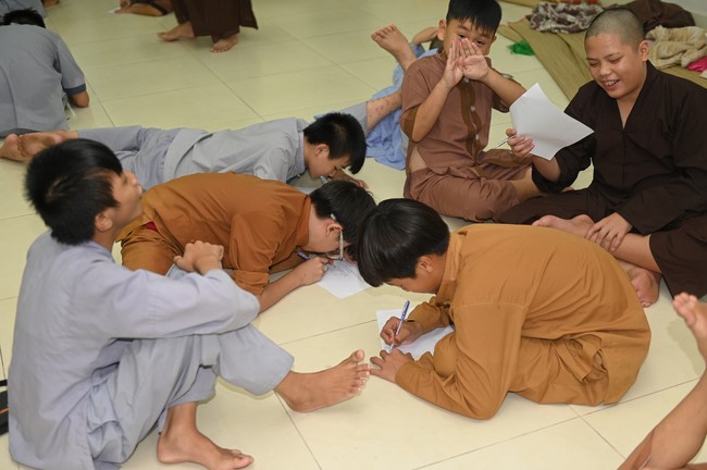 Dharma talk: Steeling oneself for the inside, preaching Junior Thich Minh Thanh - The third day of temporary ordination retreat for Children in Summer 2024