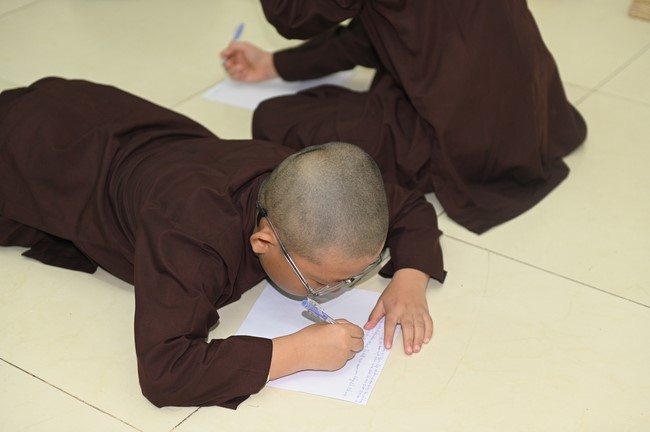 Dharma talk: Steeling oneself for the inside, preaching Junior Thich Minh Thanh - The third day of temporary ordination retreat for Children in Summer 2024