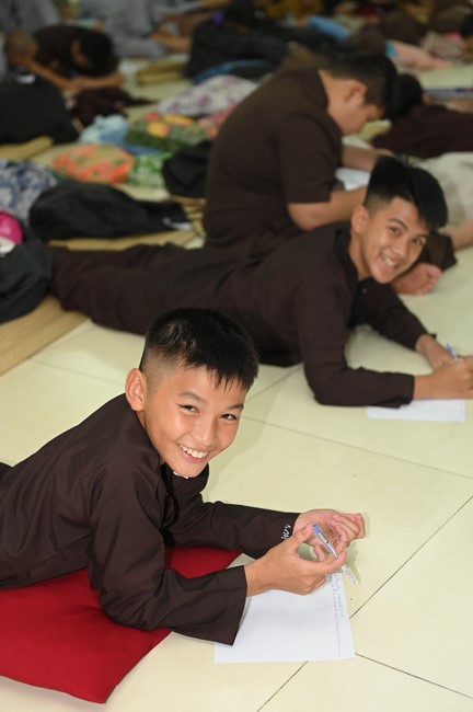 Dharma talk: Steeling oneself for the inside, preaching Junior Thich Minh Thanh - The third day of temporary ordination retreat for Children in Summer 2024