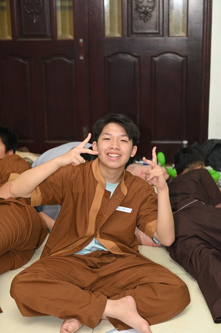 Dharma talk: Steeling oneself for the inside, preaching Junior Thich Minh Thanh - The third day of temporary ordination retreat for Children in Summer 2024