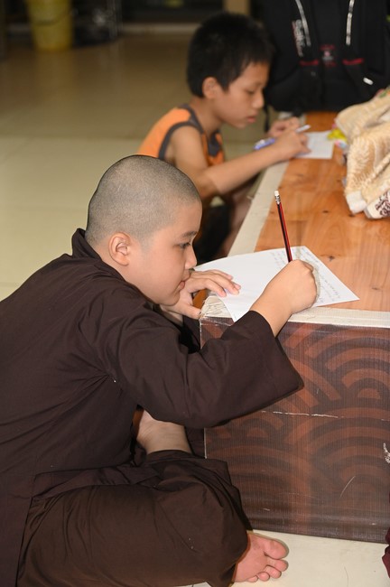 Dharma talk: Steeling oneself for the inside, preaching Junior Thich Minh Thanh - The third day of temporary ordination retreat for Children in Summer 2024