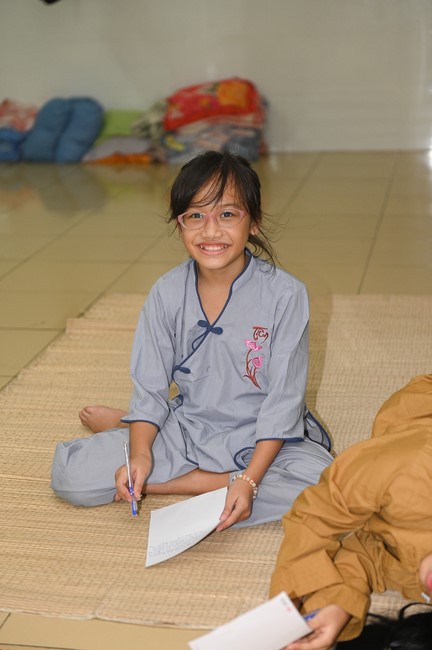 Dharma talk: Steeling oneself for the inside, preaching Junior Thich Minh Thanh - The third day of temporary ordination retreat for Children in Summer 2024