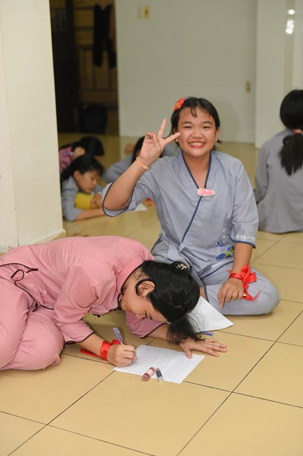 Dharma talk: Steeling oneself for the inside, preaching Junior Thich Minh Thanh - The third day of temporary ordination retreat for Children in Summer 2024