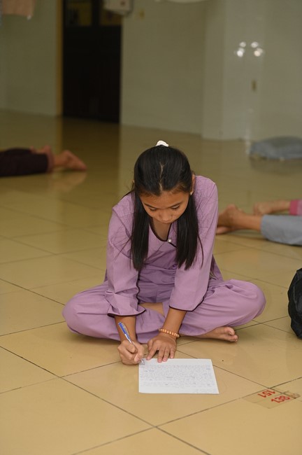 Dharma talk: Steeling oneself for the inside, preaching Junior Thich Minh Thanh - The third day of temporary ordination retreat for Children in Summer 2024