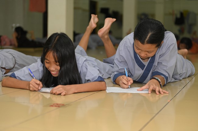 Dharma talk: Steeling oneself for the inside, preaching Junior Thich Minh Thanh - The third day of temporary ordination retreat for Children in Summer 2024