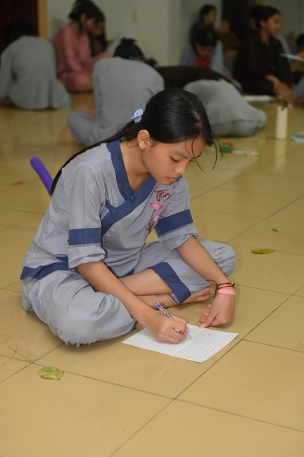 Dharma talk: Steeling oneself for the inside, preaching Junior Thich Minh Thanh - The third day of temporary ordination retreat for Children in Summer 2024