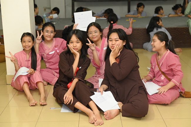 Dharma talk: Steeling oneself for the inside, preaching Junior Thich Minh Thanh - The third day of temporary ordination retreat for Children in Summer 2024