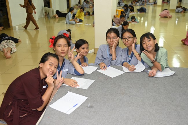 Dharma talk: Steeling oneself for the inside, preaching Junior Thich Minh Thanh - The third day of temporary ordination retreat for Children in Summer 2024