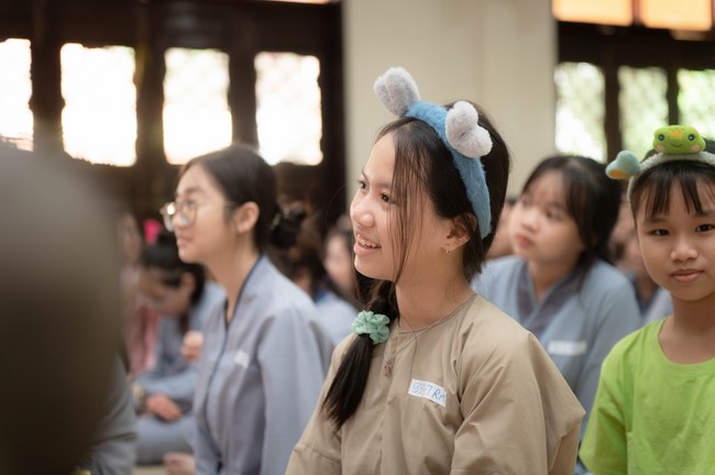 Dharma talk: Steeling oneself for the inside, preaching Junior Thich Minh Thanh - The third day of temporary ordination retreat for Children in Summer 2024